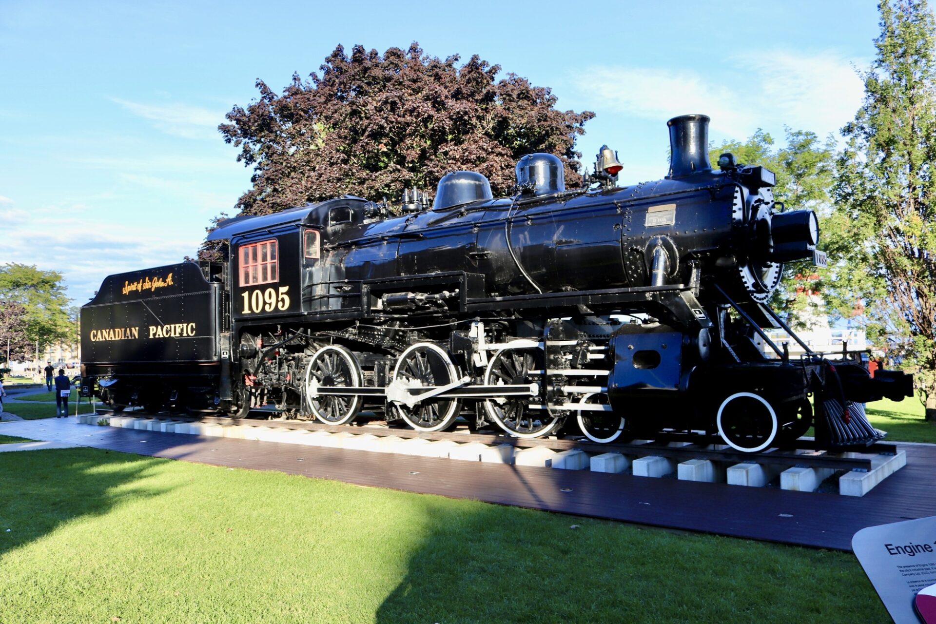 Locomotive CPR 1095, named, “The Spirit of Sir John A.”, Kingston, Ontario. From Niagara Falls to Quebec City.